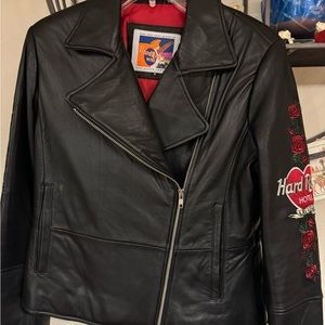 Hard Rock Hotel and Casino Leather Jacket Size Medium